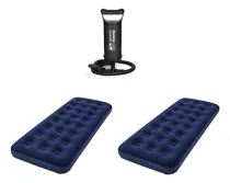 Comprar Combo: 2 Colchones Inflables 1 Plaza 1° Calidad + Inflador