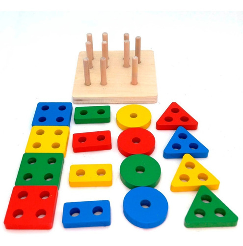 Juguete De Encaje Con Dificultad Didáctico Montessori
