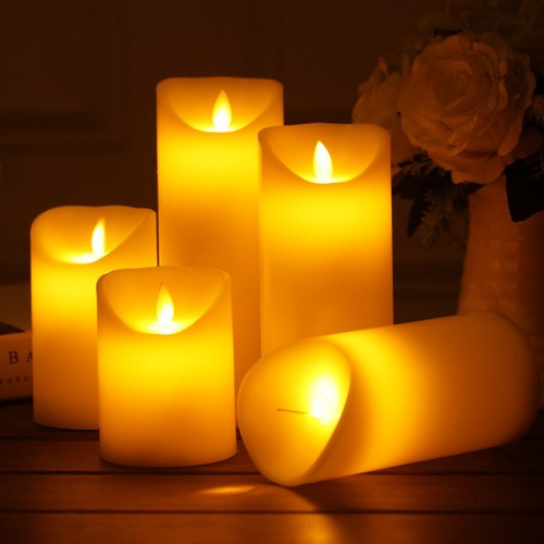 Imagem 3 de 4 de Vela Led Eletrônica Decoração + Baterias Inclusas