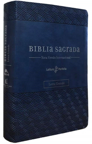 Bíblia NVI, Couro Soft, Azul, Letra Grande, Com Espaço para Anotações, Leitura Perfeita, de Thomas Nelson Brasil. Vida Melhor Editora S.A em português, 2018