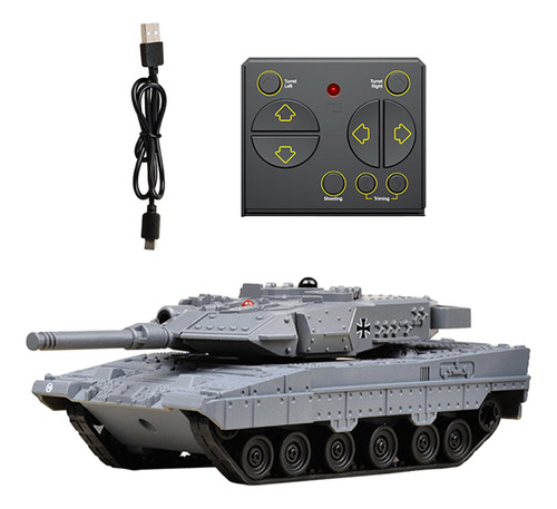 Tanque De Control Remoto Rc Battle Tank, Sonido Realista, Rc