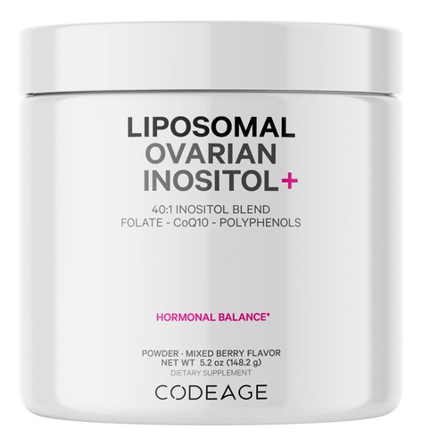 Codeage Suplemento En Polvo De Inositol Ovrico Liposomal, Mi