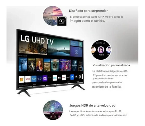 Pantalla LG 70 Pulgadas Class Uq7070 Series 4k Smart Led Tv (Reacondicionado)