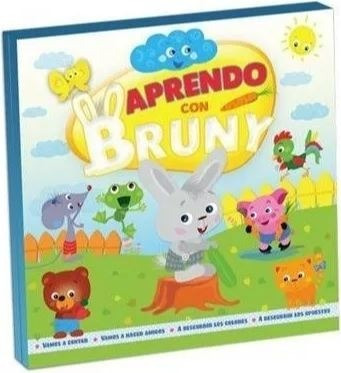 Colección Aprendo Con Bruny 4 Libros De Goma Eva - Clasa