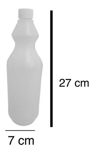 Imagen 2 de 10 de Envases M3 Lavandina 1 Litro Natural Virgen X 200 Un