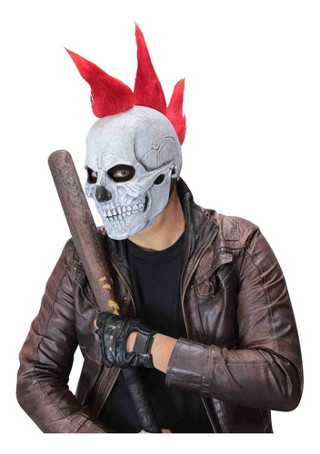 Máscara De Latex Punk Skull Halloween Ghoulish