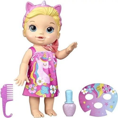 Muñeca Baby Alive Bebe Dia De Spa Cabello Rubio32 Cm