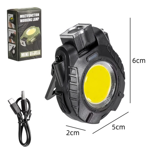 Lámpara Portátil Multifuncional Con Clip Para Gorras