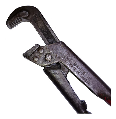 Llave Stilson Caño Bahco 141 Antigua Made In Sweden 100 Años Gris Oscuro (Usado)