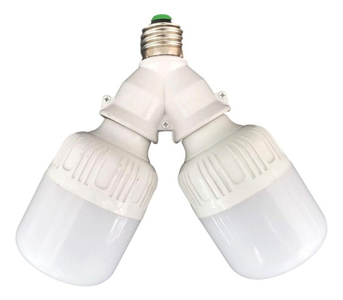 Portalámparas Convertidores, Mxabs-003, 3 Pzs, 1 A 2, E27, Color Blanco