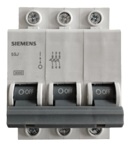 Disjuntor Tripolar In 10a Curva C 5sj1 310-7mb Siemens