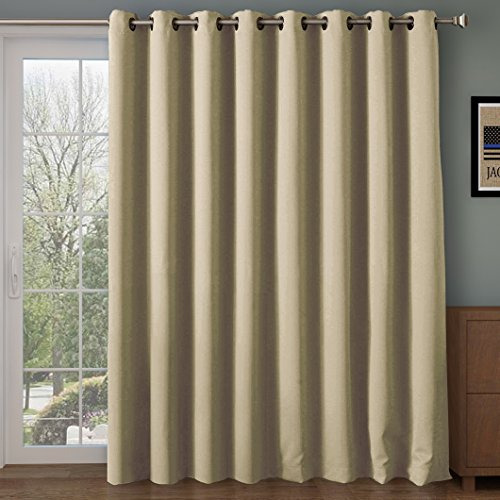 Rhf Wide Thermal Blackout Patio Door Curtain Panel Cortinas 