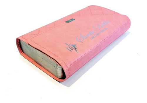 Biblia Rosa Estuche Tipo Cartera Elegante Reina Valera 1960