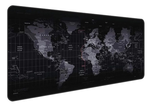 Imagen 2 de 6 de Mousepad Gamer Mapa Mundo Xxl 90x40cm Antideslizante / Lhua