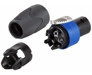 Neutrik Nl4fx Conector Ficha Speakon A Cable 4 Contactos