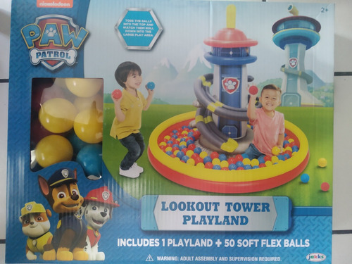 Paw Patrol Torre De Juegos Con 50 Pelotas Jakks Pacific