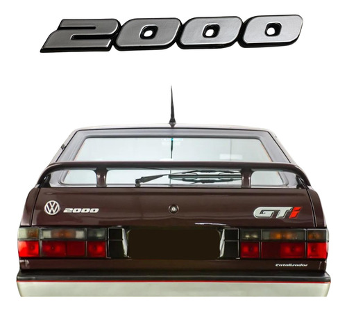 Emblema Vw 2000 Da Mala Gol Gti 91 Em Diante