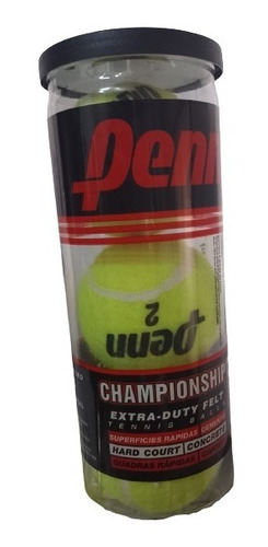 Tubo Pelotas Tenis Penn Championship Sello Negro