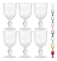 Comprar Yungala Juego De Copas De Vino Vintage De 6 Copas De Vidrio 