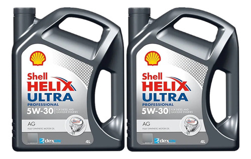 2 Bidones Shell Helix Ultra Professional Ag 5w-30 Chevro S10