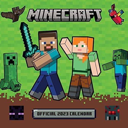 Calendario Minecraft - Calendario Pared 2023 - Calendario Me