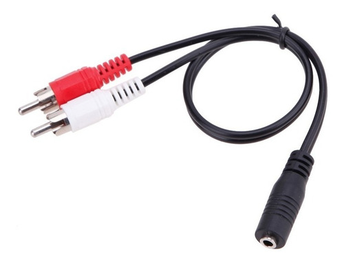 Imagen 7 de 8 de Cable Adaptador Estereo 2 Rca Machos A Aux 3.5mm Hembra