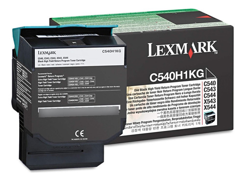 Lexmark Cartucho De Tóner C540h1kg De Alto Rendimiento, Co.