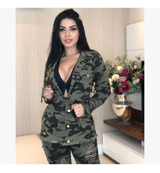 parka camuflada feminina mercado livre