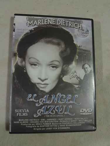 Dvd - El Angel Azul - Marlene Dietrich  / Original 