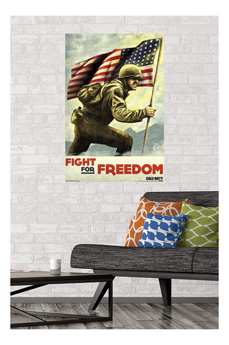 Call Of Duty: Wwii Fight Wall Poster, 22.375 X 34, Ver...