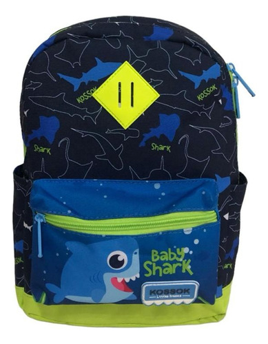 Mochila Preescolar Jardin Baby Shark + Resistente + Calidad