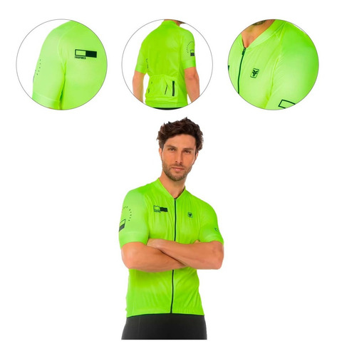 Camisa Freeforce Masculina Sport Power Yellow Ciclismo
