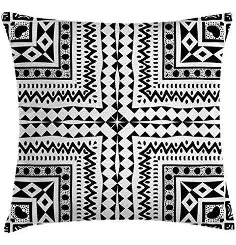 Ambesonne Tribal Throw Pillow Funda De Cojín, Patrón Geométr