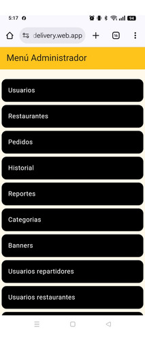 Aplicación Para Delivery