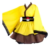 Comprar Cosplay Yukata Para Niños Pikachu Disfraz De Pokemón Anime Japonés