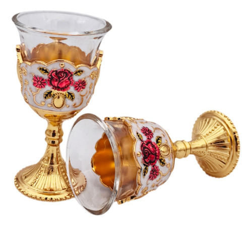 2 Piezas Vintage Mini Taza De Comunión Portátil Para Bar