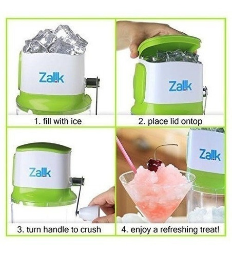 Imagen 7 de 8 de Triturador Pica Hielo Granizador Picadora Manual Metal Acero