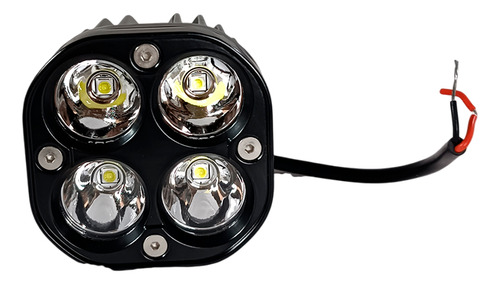 Faro 4led Cuadrado Luz Blanca