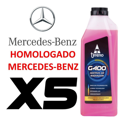 Tirreno G400 Rosa Concentrado Homologado Mercedes-benz 5 L