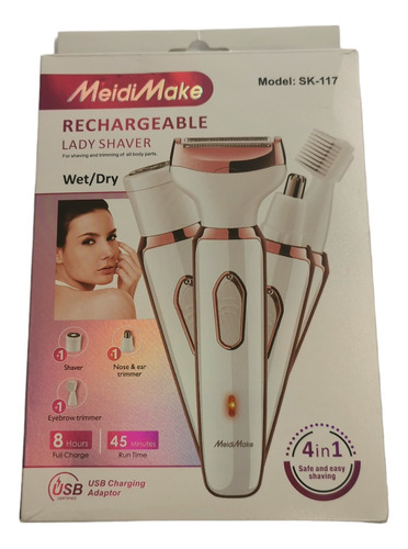 Set Higiene Personal Para Mujer Afeitadora Meidimake Sk-117