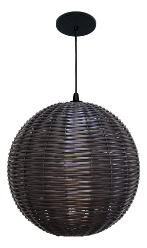 Pendente Junco Globo 35cm Tabaco