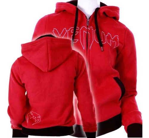 Campera/canguro Venum Samba Mujer Rojo-talle Xs