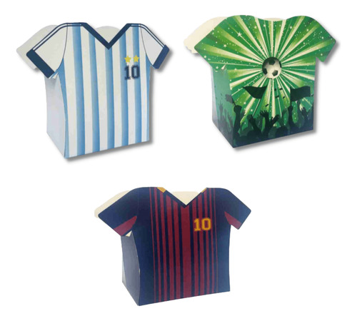 Cajita Camiseta Argentina X 10 Unidades