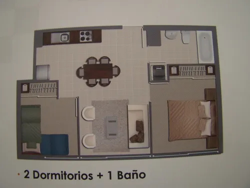 Se Arrienda Depto. 2 Dorm. 1 Baño Estación Central