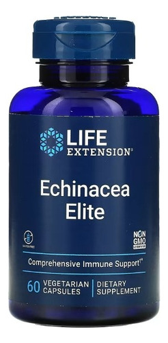 Echinacea Elite 250 mg 60 cápsulas vegetales Life Extension USA Sabor sin sabor