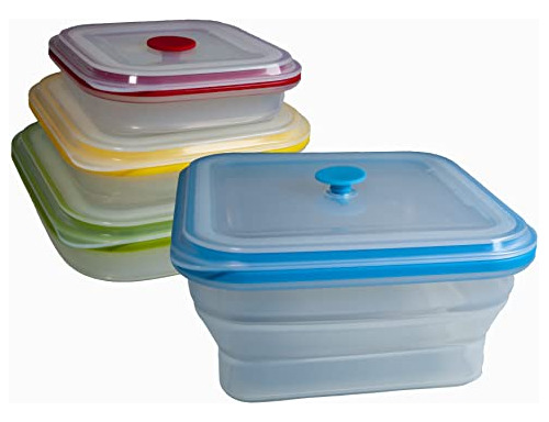 Aura Global Premium Silicone Food Containers - 100% Platinum