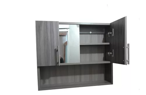  Gabinete de espejo de baño Gabinete de madera multiusos caja de  almacenamiento de cocina crema armario espejo 1 puerta estante baño  gabinete de pared (color: madera color, tamaño: 278,352.0 in) 
