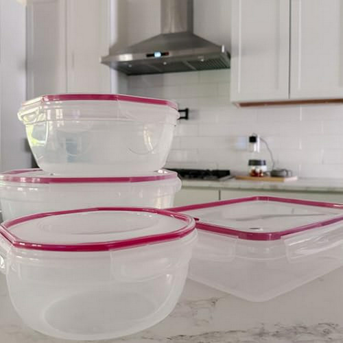 Contenedor De Almacenamiento 16 Tazas, Sellado Hermético, 4-