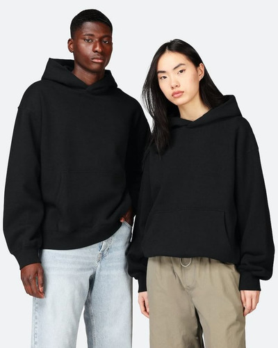 Buzo Rustico Hoodie Liso Hombre