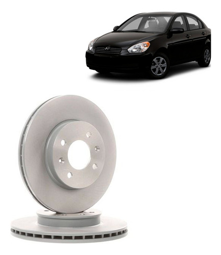 Discos De Freno Traseros Hyundai Accent 2005-2011 (par)